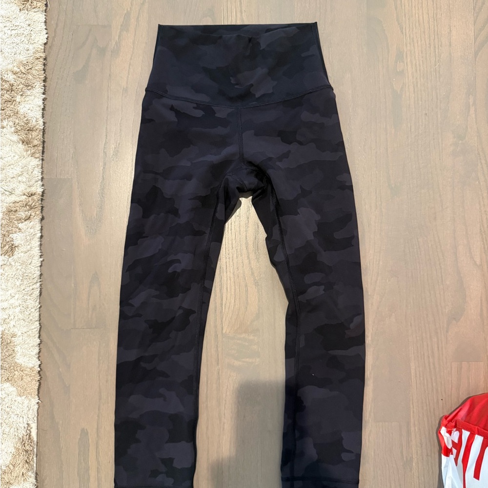 Lululemon Athletica Black Camp Leggings High-Waisted Performance Crop